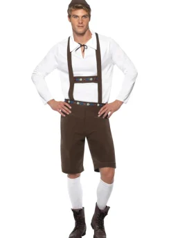 Męski strój bawarski OKTOBERFEST brązowy