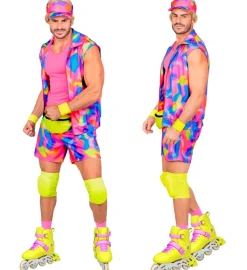 Męski strój w stylu lat 80s ROLLERBOY