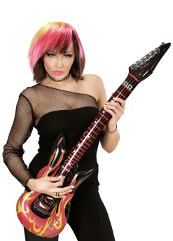 Nadmuchiwana GITARA dodatek do stroju gitarzysty lata 80