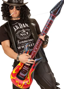 Nadmuchiwana GITARA dodatek do stroju gitarzysty lata 80