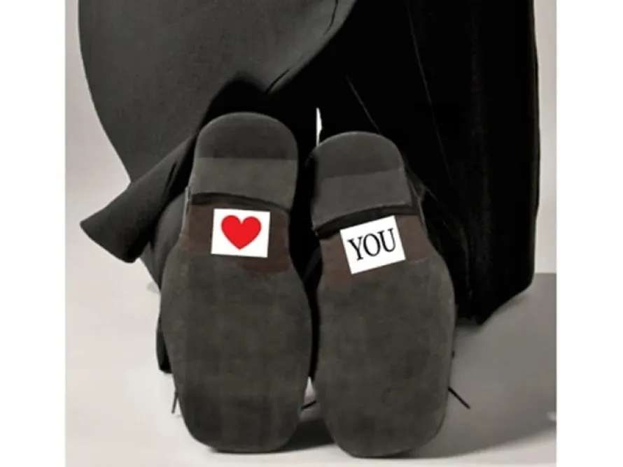Naklejki na buty SERCE i YOU (2szt.)