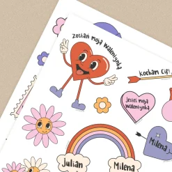 Naklejki WALENTYNKOWE z personalizacją
