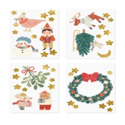 Naklejki świąteczne na okno MERRY CHRISTMAS