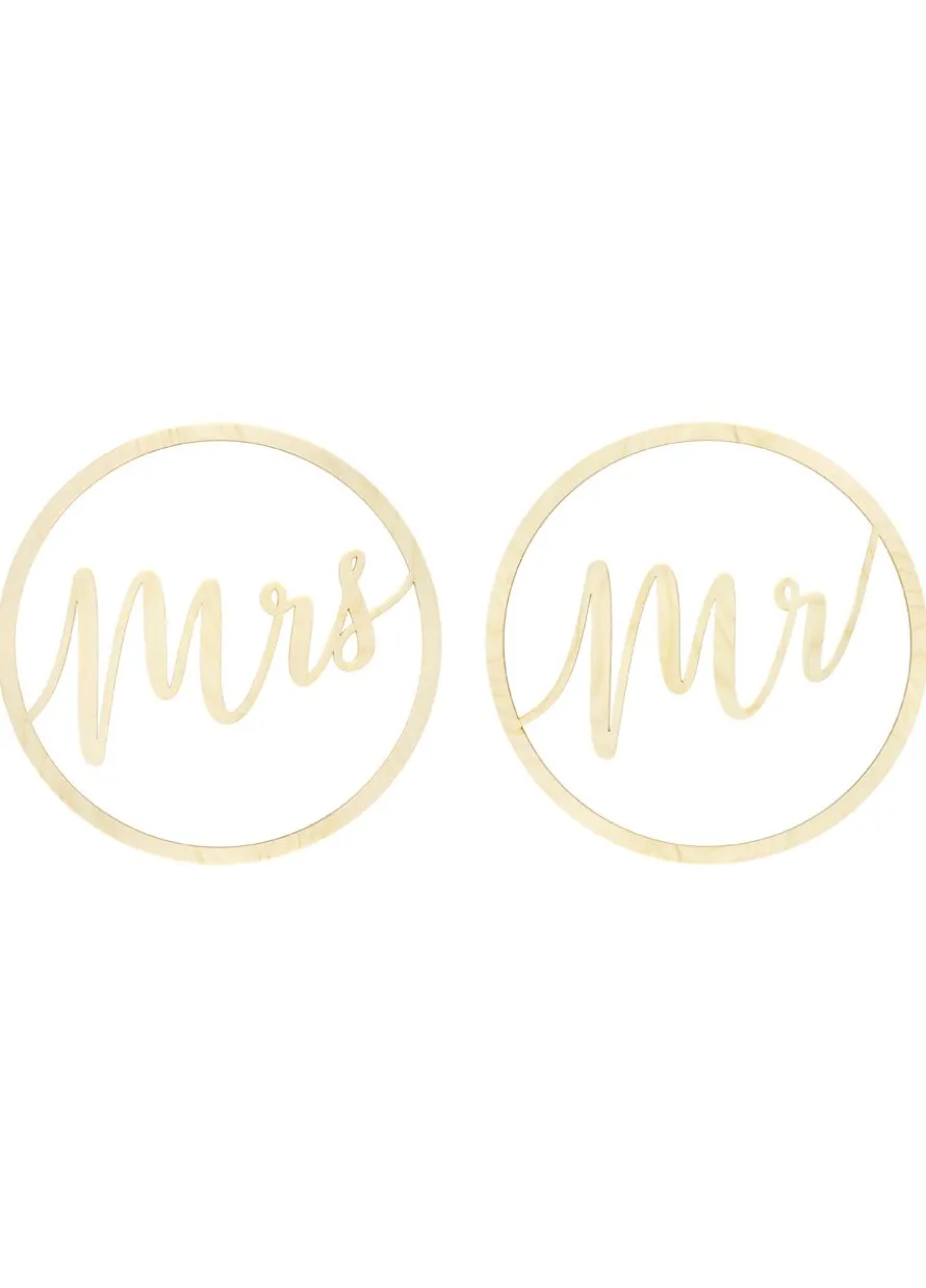 Napis Mr & Mrs na wesele