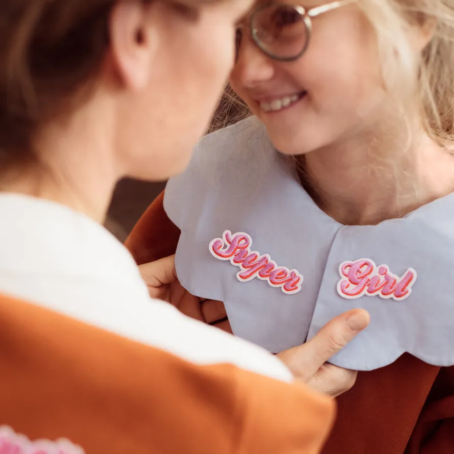Naprasowanka na ubrania dla mamy i córki SUPER MOM