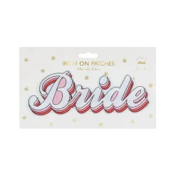 Naprasowanka na wieczór panieński BRIDE różowa