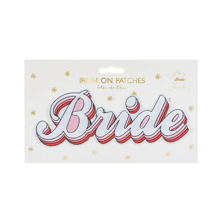 Naprasowanka na wieczór panieński BRIDE różowa