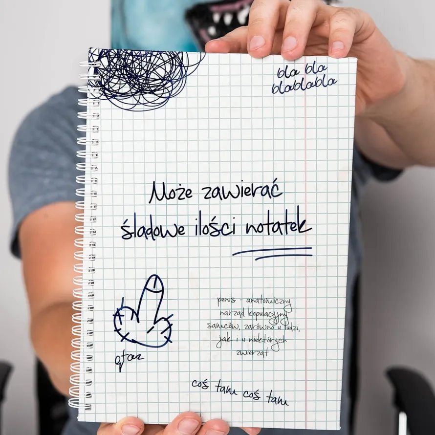 Notatnik z nadrukiem ŚLADOWE