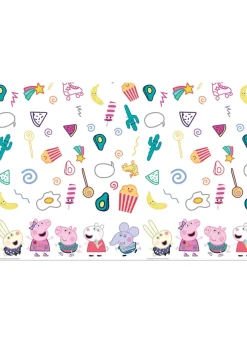 Obrus urodzinowy dla dzieci ŚWINKA PEPPA foliowy (120x180cm)