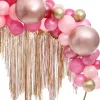 Okrągły balon chromowany OLBRZYM różowe złoto 60cm