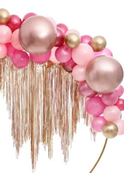 Okrągły balon chromowany OLBRZYM różowe złoto 60cm