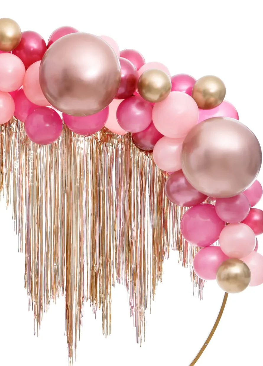 Okrągły balon chromowany OLBRZYM różowe złoto 60cm