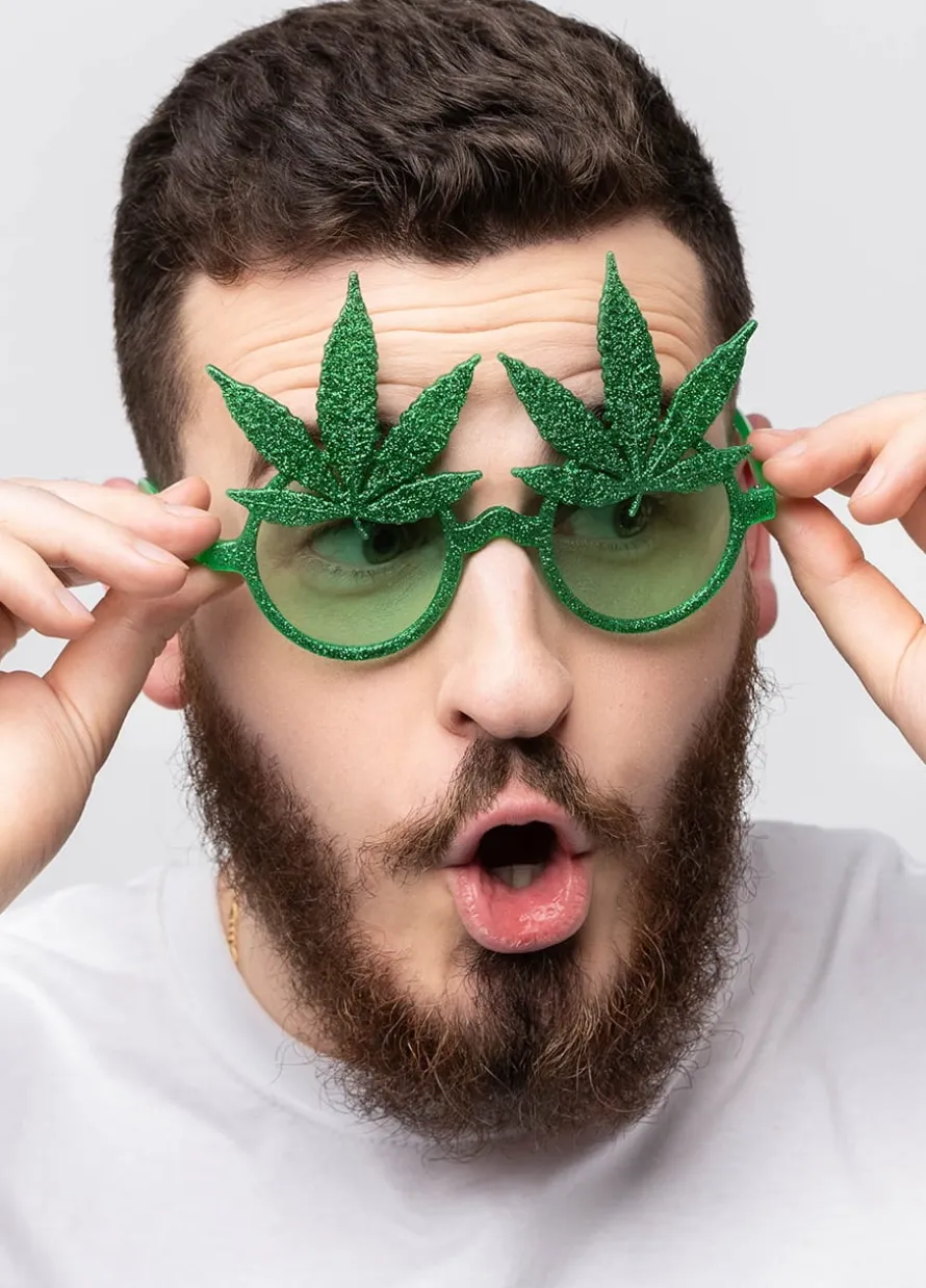 Okulary hipisa MARIHUANA