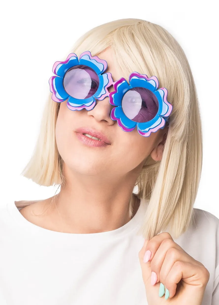 Okulary imprezowe KWIATKI lata 70