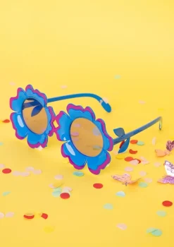 Okulary imprezowe KWIATKI lata 70