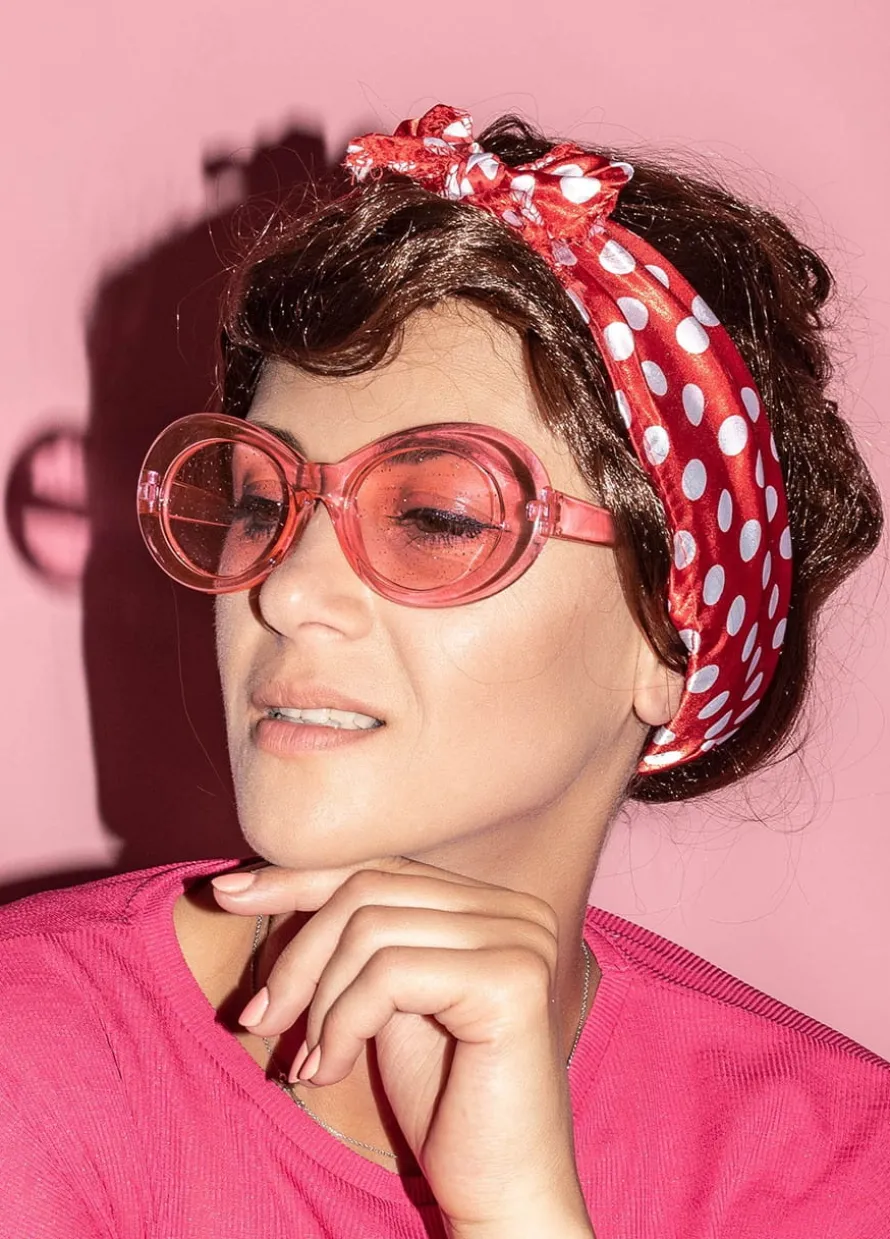 Okulary LATA 50 vintage różowe