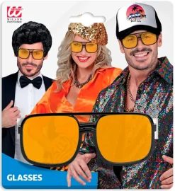 Okulary w stylu lat 90 HIP HOP pomarańczowe