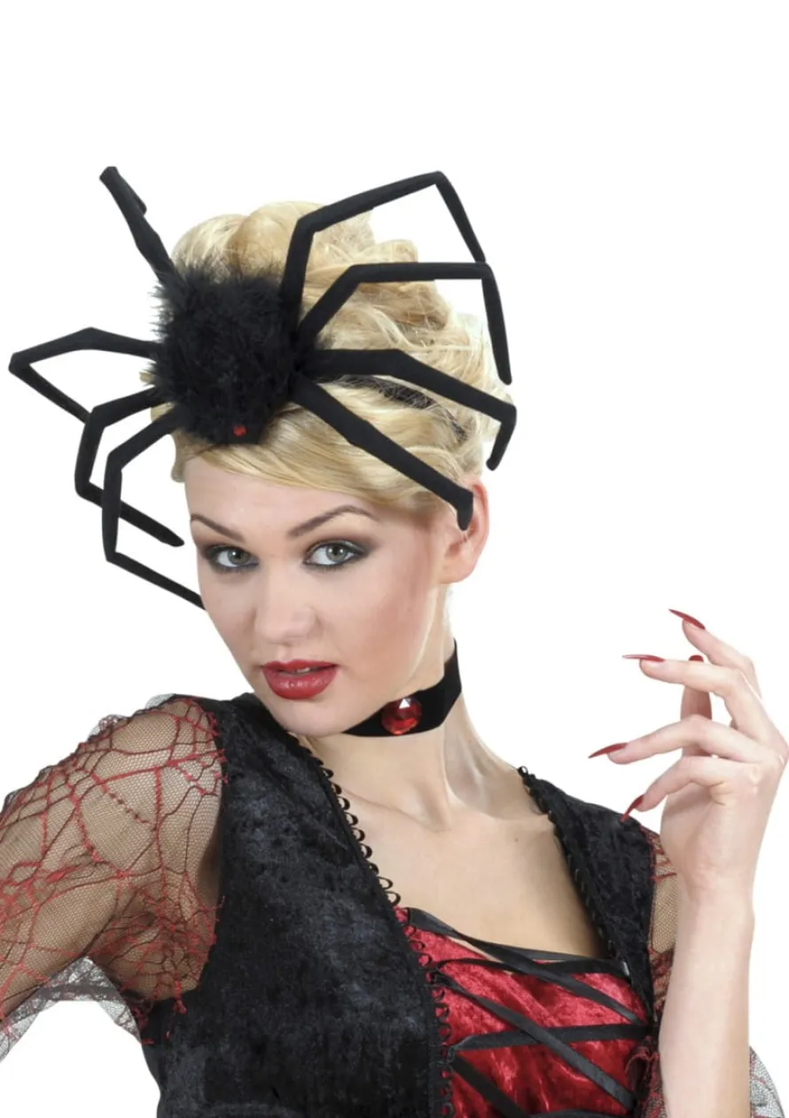 Opaska halloweenowa WŁOCHATY PAJĄK
