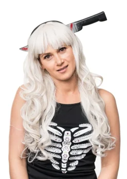 Opaska na Halloween NÓŻ W GŁOWIE