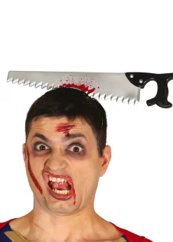 Opaska na halloween PIŁA W GŁOWIE
