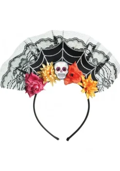 Opaska PAJĘCZYNA Dia de los Muertos