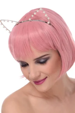 Opaska USZY KOTKA perłowa