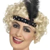 Opaska z piórkiem FLAPPER czarna