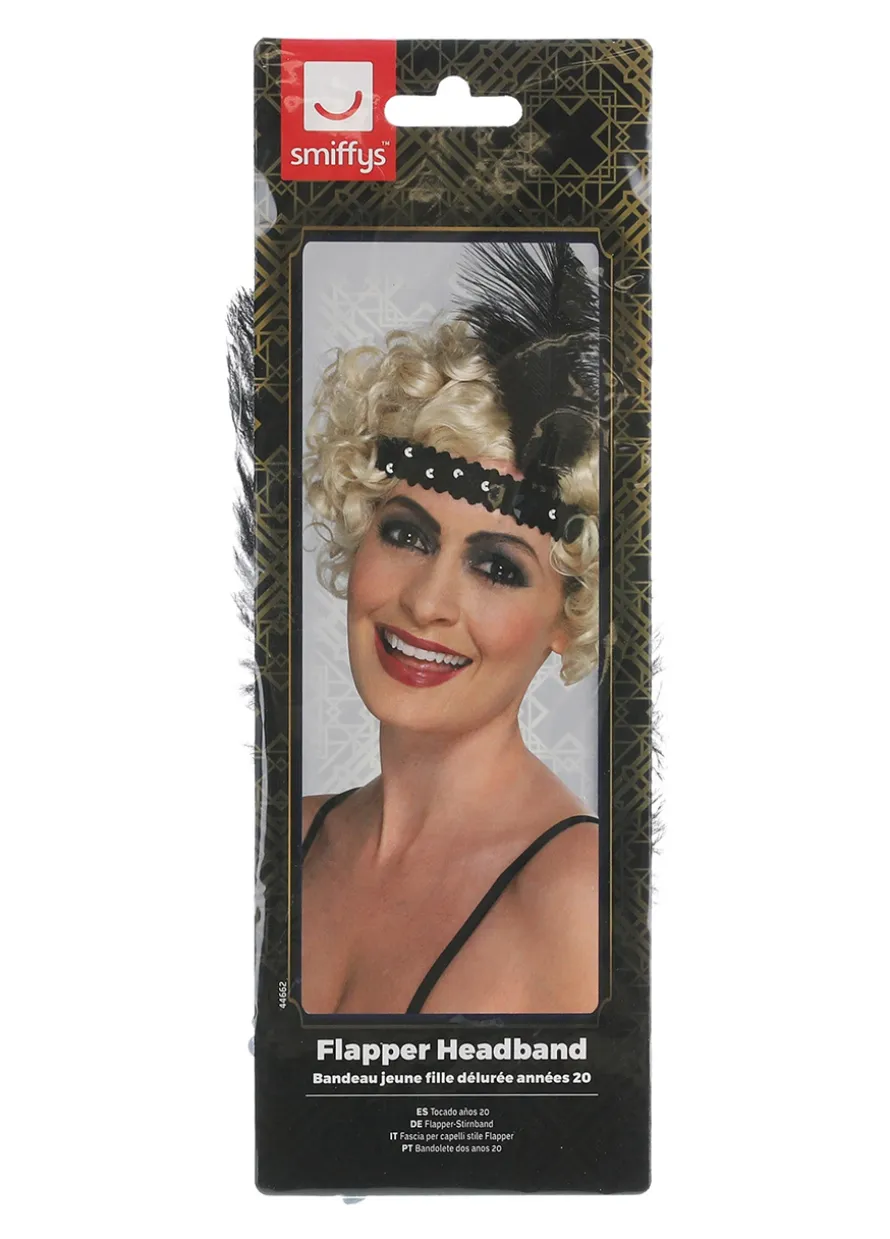 Opaska z piórkiem FLAPPER czarna