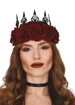 Opaska z różami DIA DE LOS MUERTOS