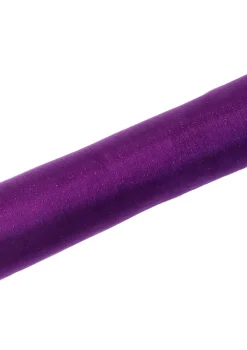 Organza brokatowa śliwkowa 0,36m x 9m