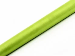 Organza gładka JASNOZIELONA 0,36m x 9m