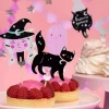 Ozdoby do muffinek na Halloween CZAROWNICA I KOT