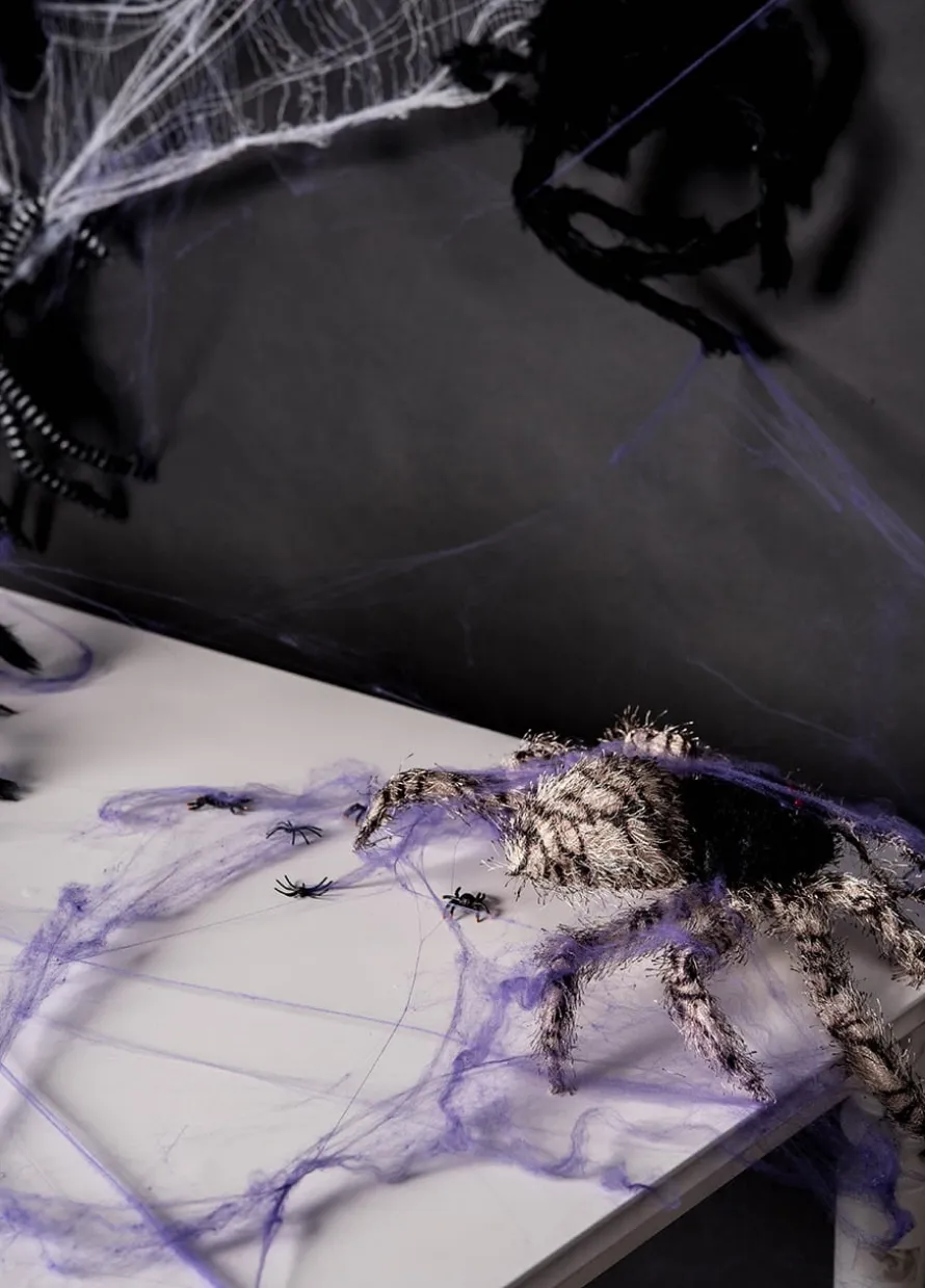 Ozdoby na Halloween SZTUCZNE PAJĄKI drobne upominki (36szt.)