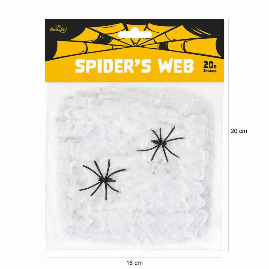 Pajęczyna Halloween biała 20g