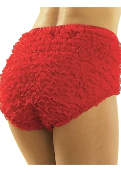 Pantalony koronkowe czerwone - M