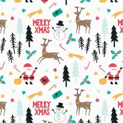 Papier do pakowania prezentów świątecznych MERRY XMAS (2szt.)