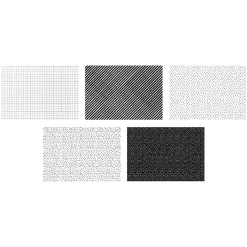 Papier do prezentów czarno-biały mix (5szt.)