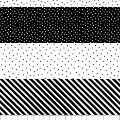 Papier do prezentów czarno-biały mix (5szt.)