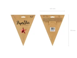 Papierowa GWIAZDA czerwona 30cm