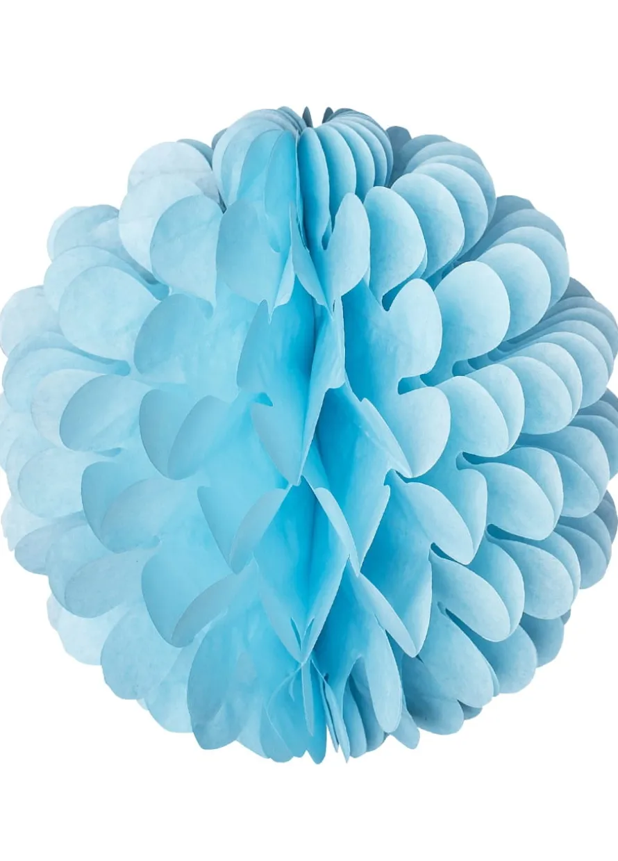 Papierowa rozeta KWIAT niebieska 40cm