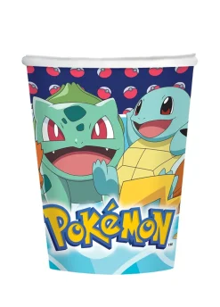 Papierowe kubeczki na URODZINY POKEMON 250ml (8szt.)