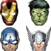 Papierowe maski AVENGERS mix (6szt.)