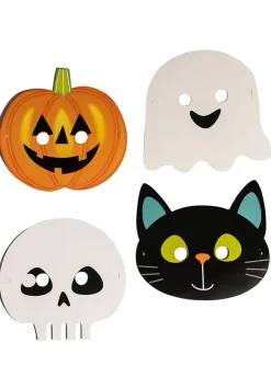 Papierowe MASKI NA HALLOWEEN dla dzieci (8szt.)