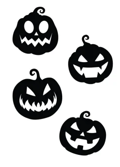 Papierowe ozdoby na Halloween DYNIE (4szt.)
