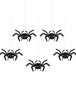 Papierowe PAJĄKI NA HALLOWEEN dekoracja halloweenowa