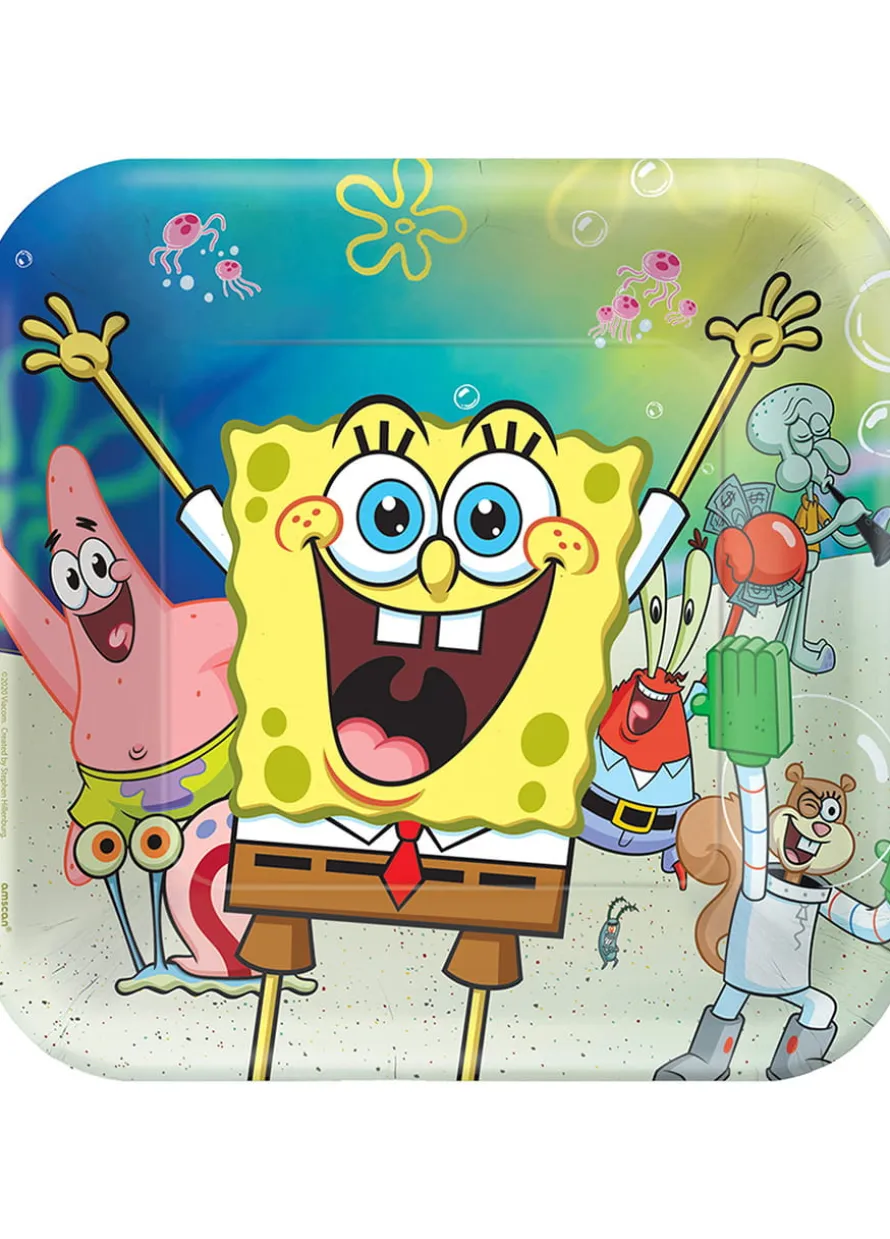 Papierowe talerze SPONGEBOB 23cm (8szt.)