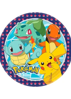 Papierowe talerzyki POKEMON 23cm (8szt.)