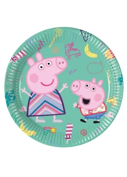 Papierowe talerzyki ŚWINKA PEPPA 20cm (8szt.)