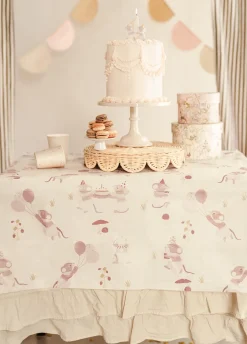 Papierowy obrus pastelowy MYSZKI