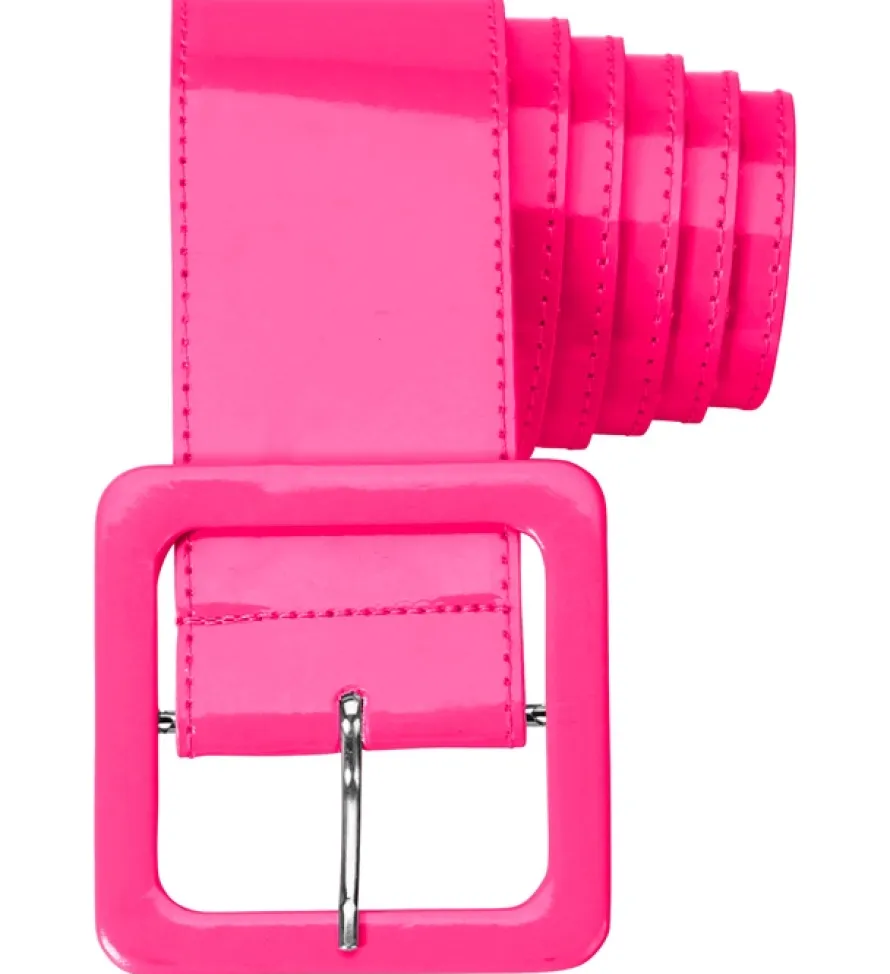 Pasek różowy NEON PINK dodatek do stroju lata 80